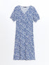 LC Waikiki V-Neck Floral Women's Dress